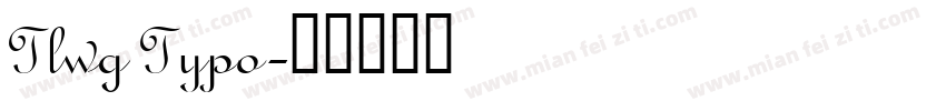Tlwg Typo字体转换